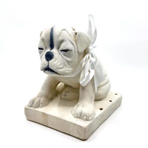 Antique Chalkware Bulldog - Etsy