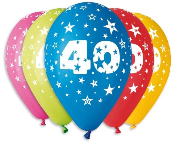 Ballon 40 Ballons Ballons En Latex Ballons De 40 Ans Etsy Ballon 40 Ballons Ballons En Latex Ballons De 40 Ans Etsy