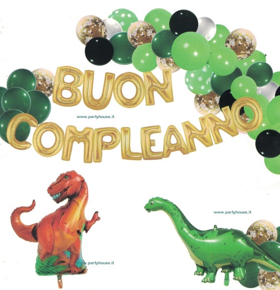 Dinosauro, decorazione compleanno, addobbi compleanno, festa a tema  dinosauri, compleanno dinosauri,festa bambini, festa dinosauri,kit party -   Italia