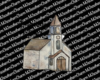 Amazing grace church plain digital download, sublimation
