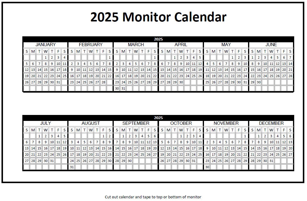 Computer/monitor Calendar 2024/2025 Instant Download Desk Calendar Office Calendar PDF - Etsy computer-monitor-calendar-2024-2025-instant-download-desk-calendar-office-calendar-pdf-etsy
