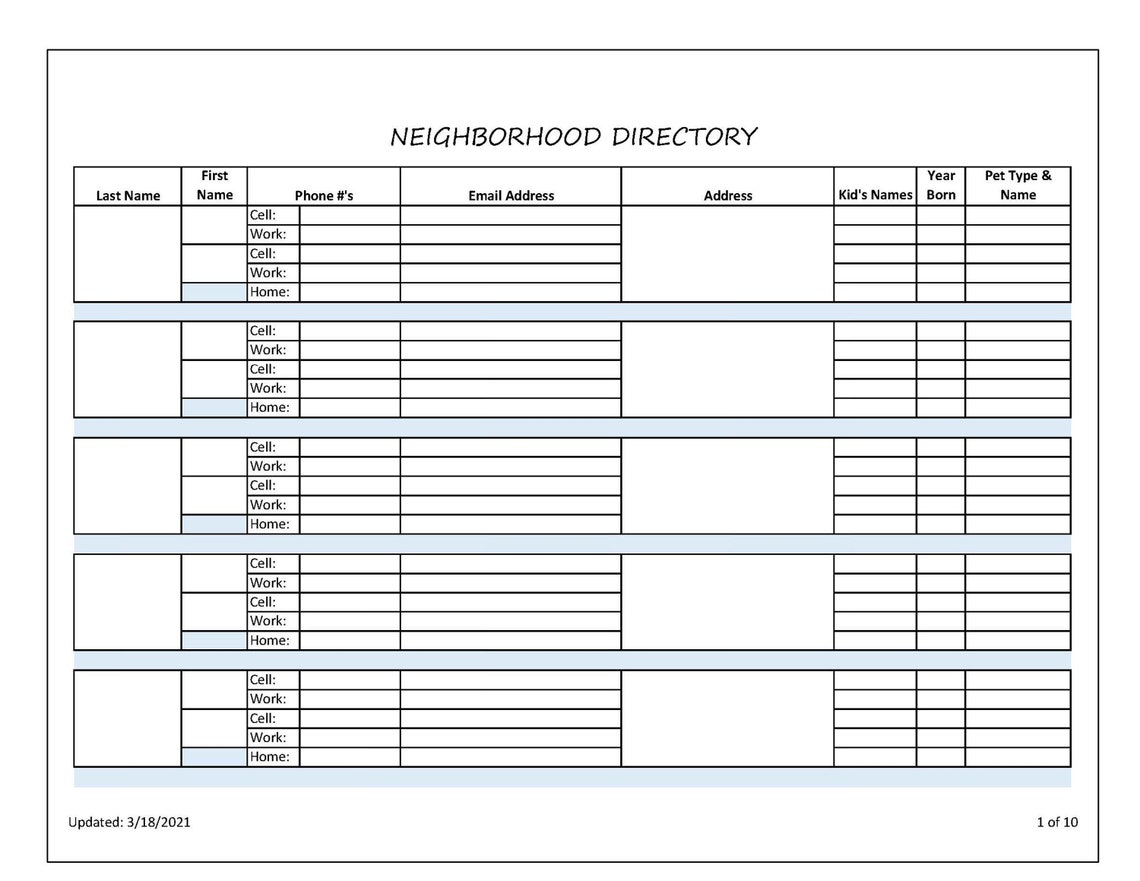 neighborhood-directory-partially-editable-excel-file-up-to-etsy