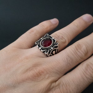 Men&#39;s Silver Ring, Men&#39;s Ring, 925 Stirling Silver Ring