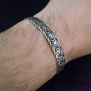 Handgefertigtes Silberarmband für Herren, Herrenarmband Silber, 925 Karat Sterlingsilberarmband, Herrenschmuck, Herrengeschenk, Geburtstagsgeschenk