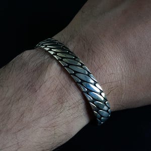Handgefertigtes Silberarmband für Herren, Herrenarmband Silber, 925 Karat Sterlingsilberarmband, Herrenschmuck, Herrengeschenk, Geburtstagsgeschenk