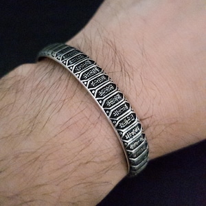 Handgefertigtes Silberarmband für Herren, Herrenarmband Silber, 925 Karat Sterlingsilberarmband, Herrenschmuck, Herrengeschenk, Geburtstagsgeschenk