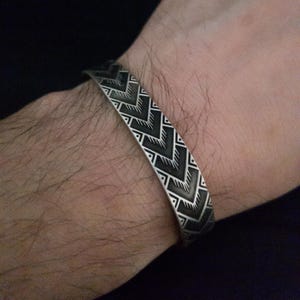 Handgefertigtes Silberarmband für Herren, Herrenarmband Silber, 925 Karat Sterlingsilberarmband, Herrenschmuck, Herrengeschenk, Geburtstagsgeschenk