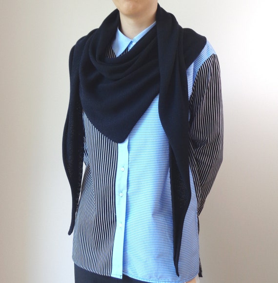 navy scarf wrap