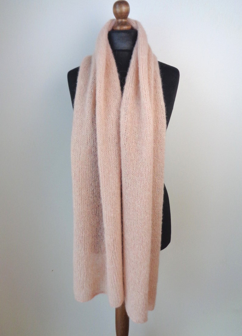 Alpaca Beige Brown Scarf Brushed Alpaca Silk Scarf Knit Men Scarves Alpaca Wool Women Shawl ...