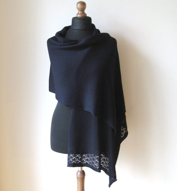 dark navy shawl