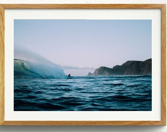 STUNNING Surf Print Beautiful Ocean Wave Surfboard Print Digital Surf Print Beach Print Ocean Print Surf Art Ride The Wave