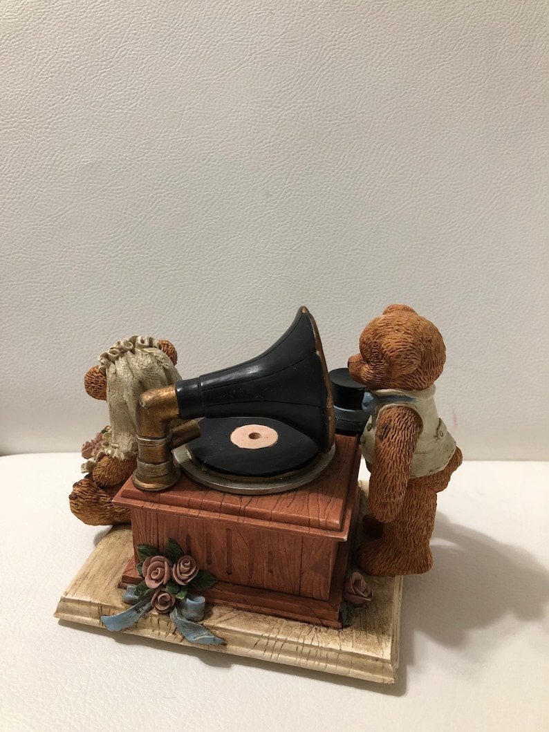 90s Vintage the Brownstone Teddy Bears Music Box/ Musicbox Playing True