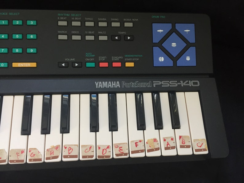 Vintage '70 Yamaha PSS140 Music Keyboard/ Retro Keyboard Etsy Canada