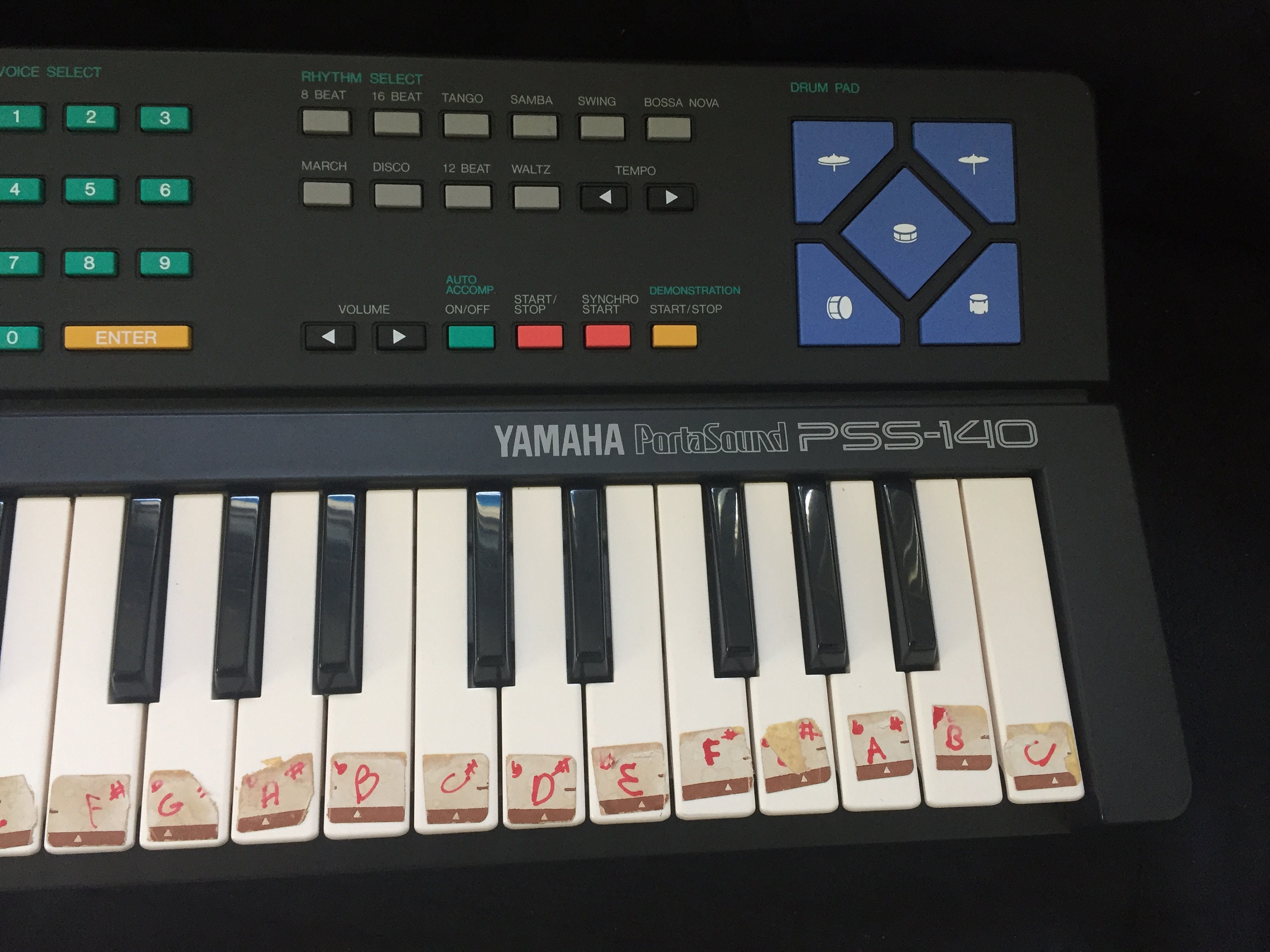 Vintage '70 Yamaha PSS140 Music Keyboard/ Retro Keyboard Etsy