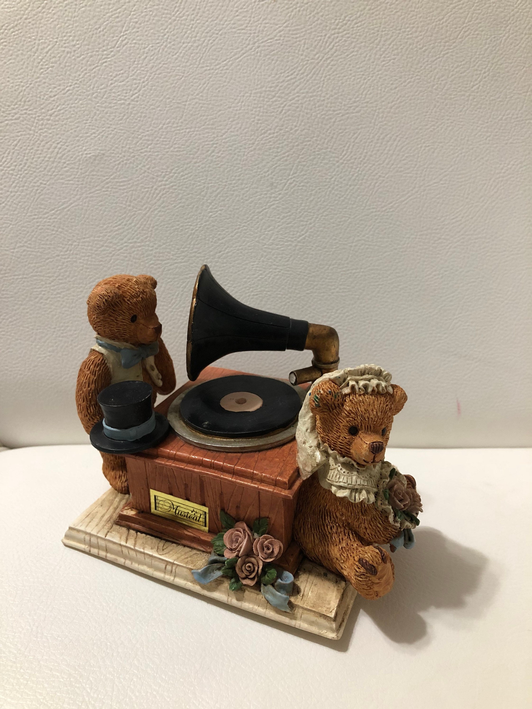90s Vintage the Brownstone Teddy Bears Music Box/ Musicbox Playing True