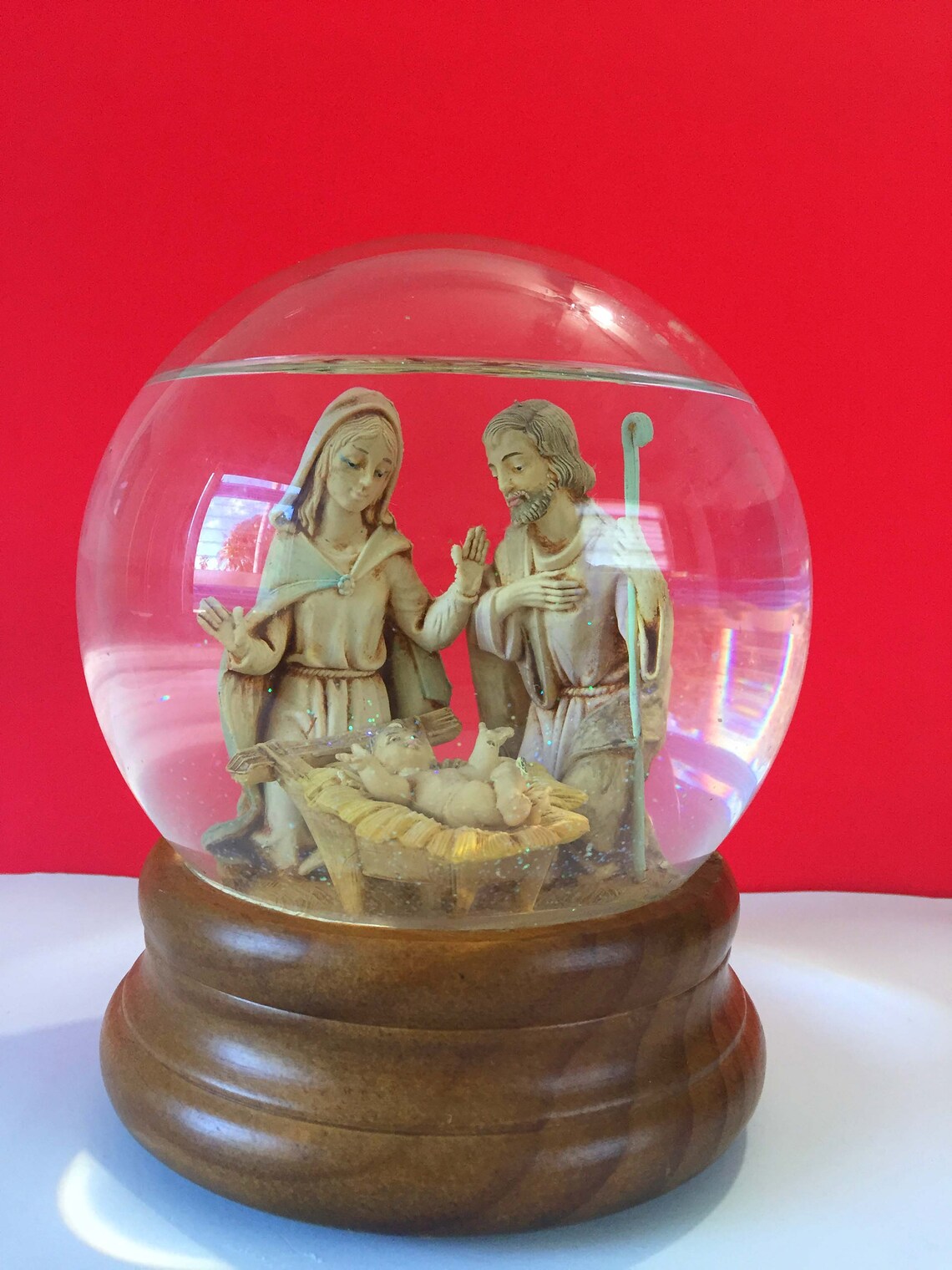 Vintage Fontanini Nativity Water Globe/ Musical Christmas Etsy