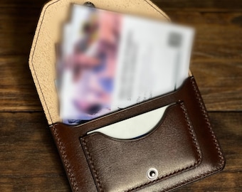 Portafolletos JW New: Portafolio compacto de cuero para tarjetas e invitaciones del ministerio