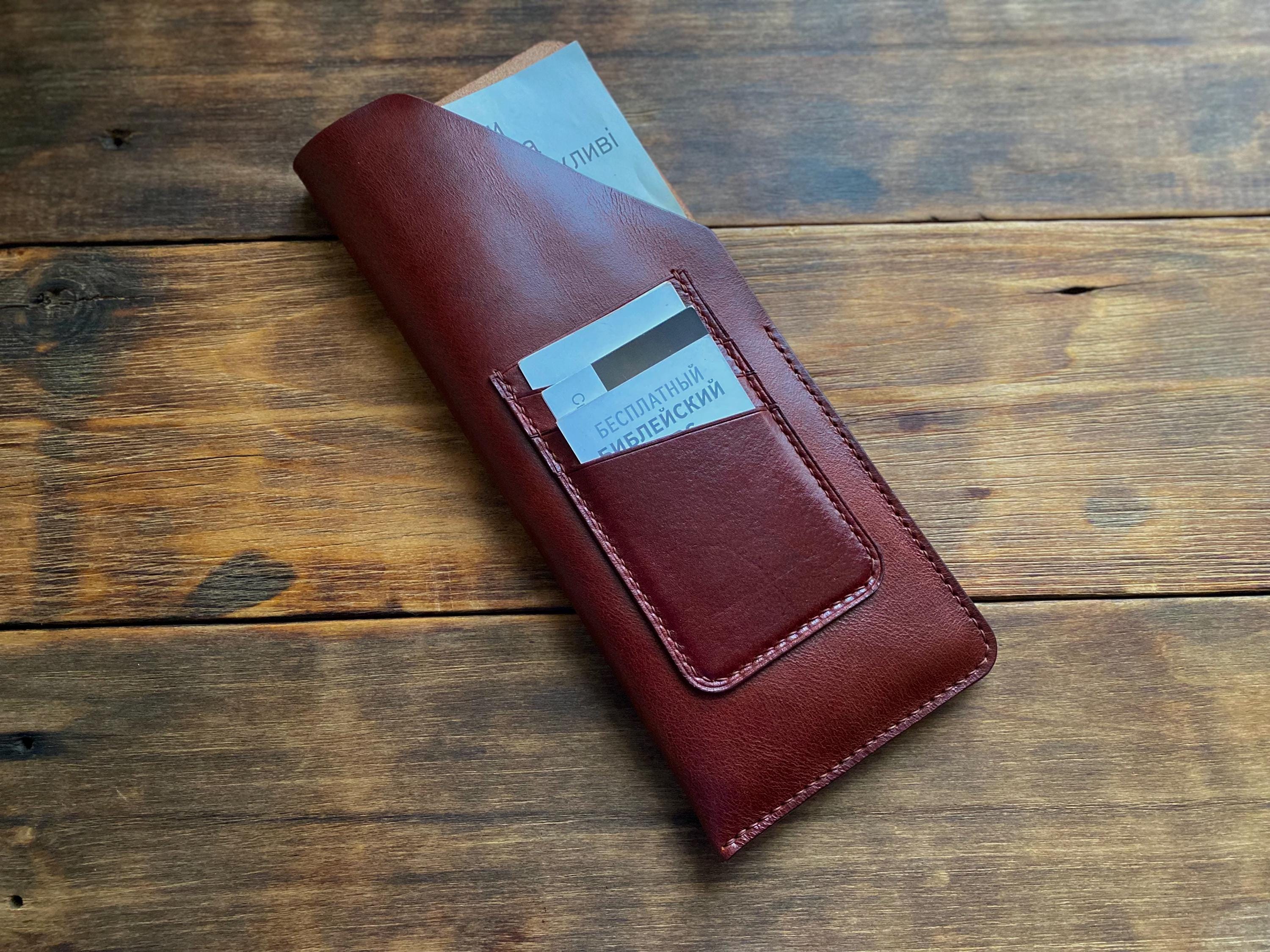 Leather Booklet Organizer | Handmade Ministry Tract Holder Gift For Jehovah's Witnesses