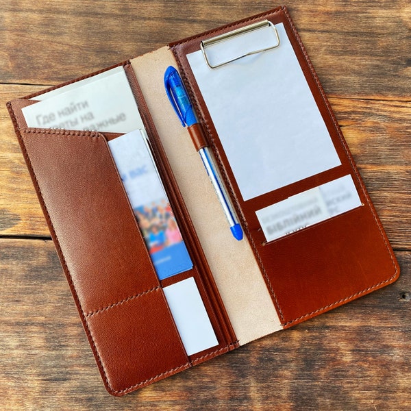 Premium Genuine Leather Tract Organizer with Additional Pockets - Perfect for JW Service Portfolio