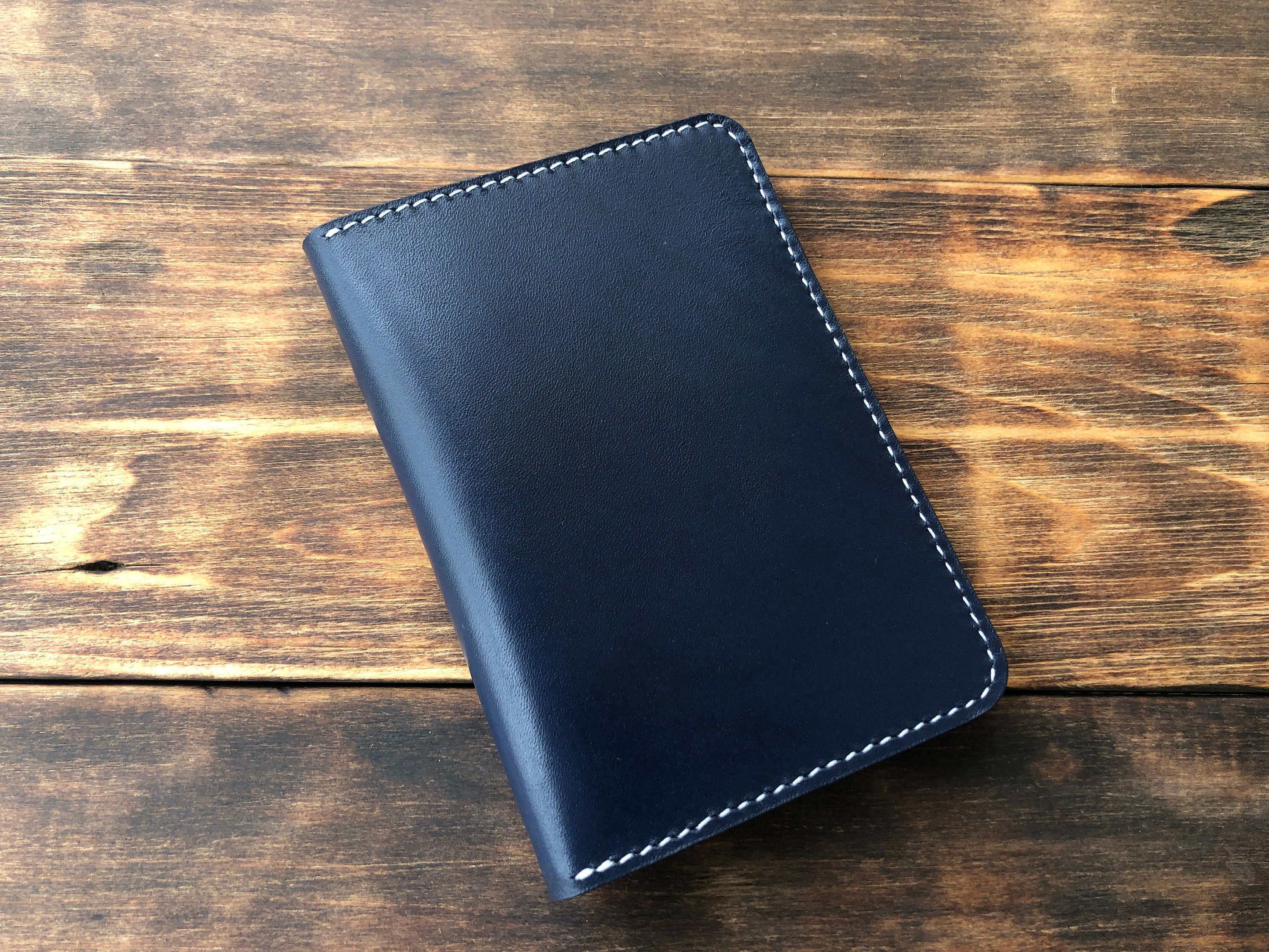 Navy blue leather passport cover Personalized passport Etsy