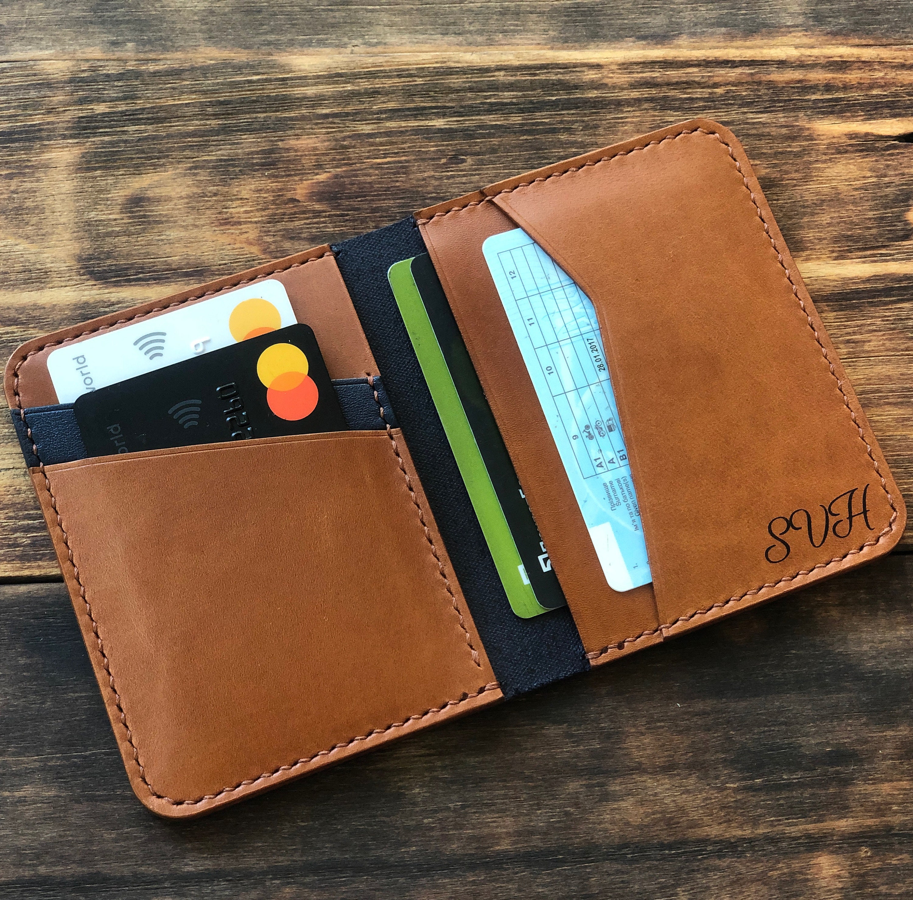 Card sleeves Compact wallet Thin wallet Front pocket wallet Etsy