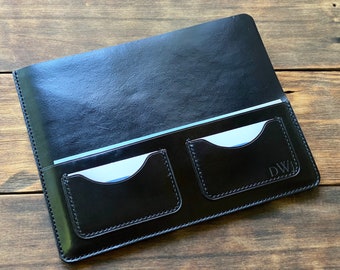 JW Leather Magazine Organizer with pocket for Tracts and Business Cards