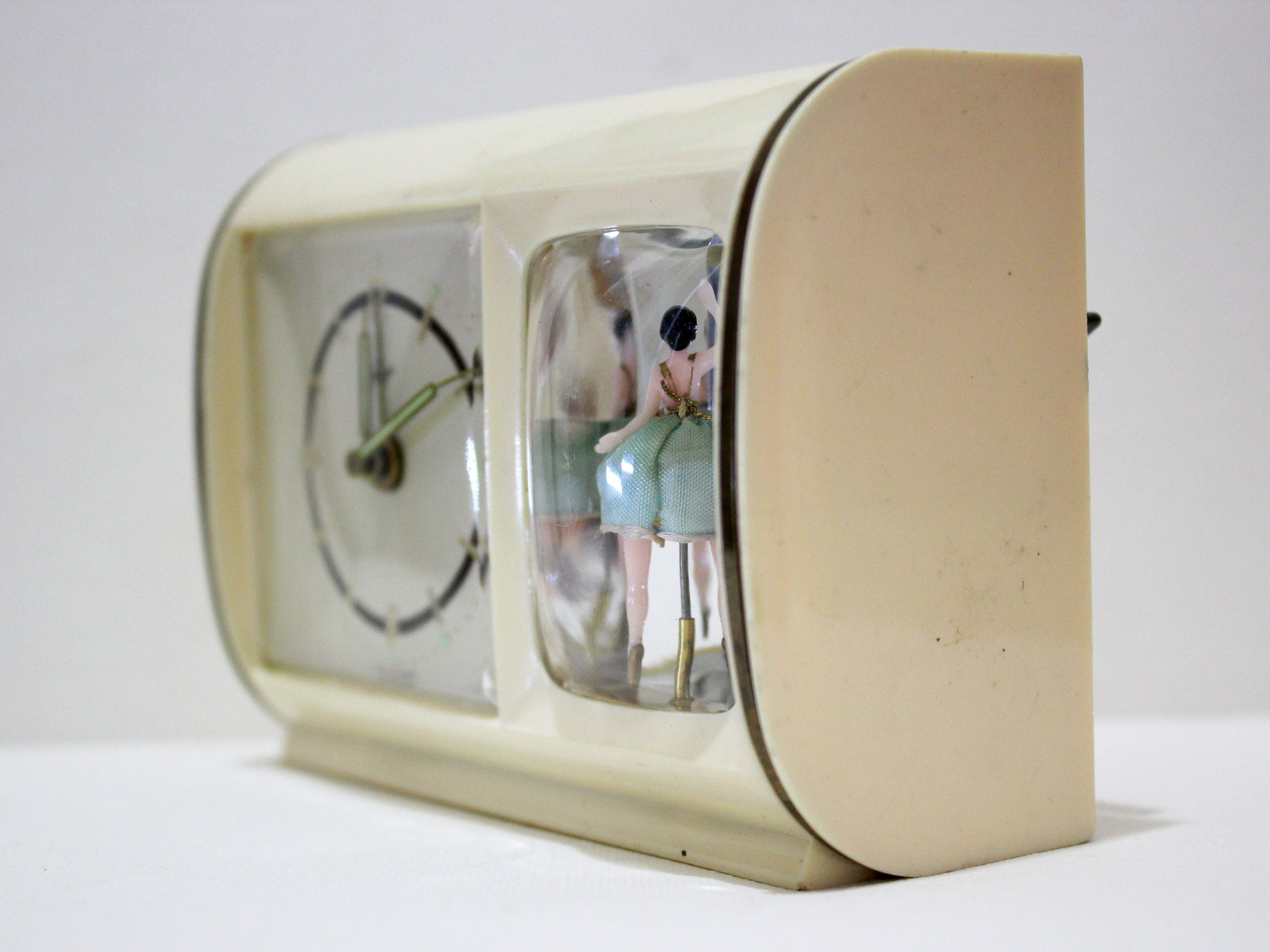 Vintage Dancing Ballerina Alarm Clock Mechanical Reuge Swiss Etsy