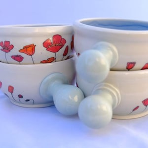 Custom made Poppy Pots
