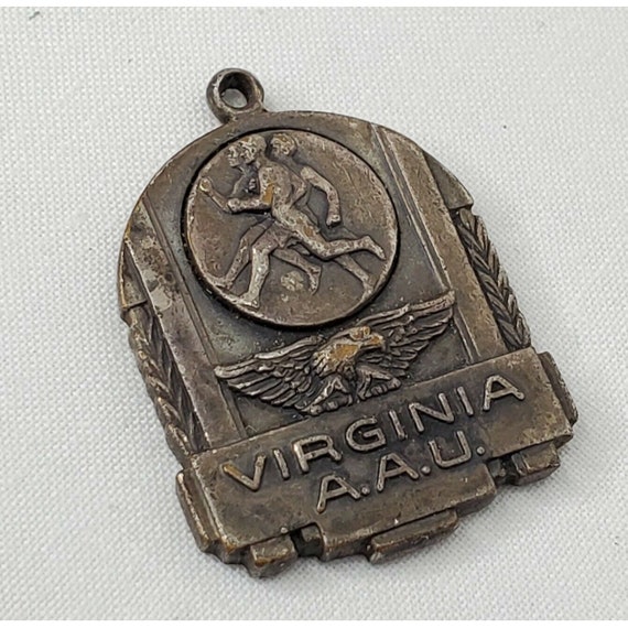 Vintage 1940 Virginia AAU Track & Field Medal VA 2 Mi… Gem