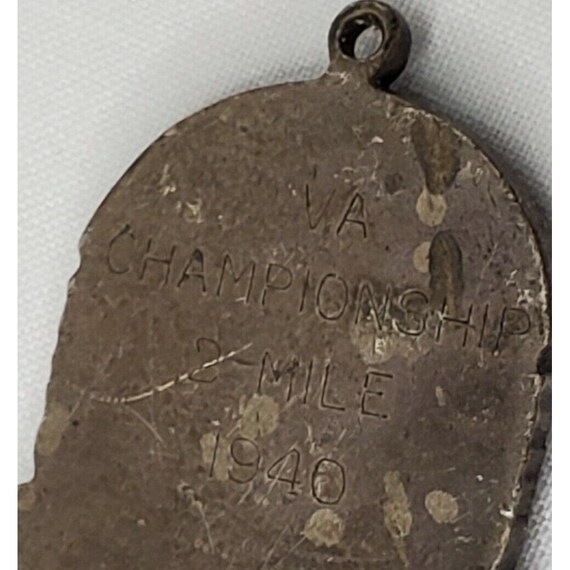 Vintage 1940 Virginia AAU Track & Field Medal VA 2 Mi… Gem