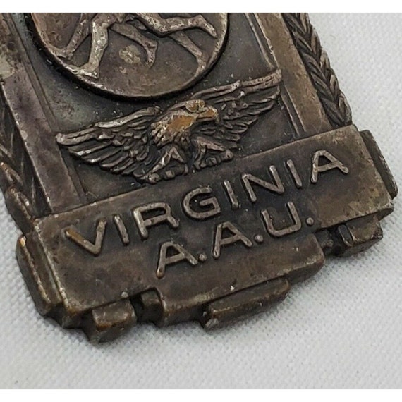 Vintage 1940 Virginia AAU Track & Field Medal VA 2 Mi… Gem
