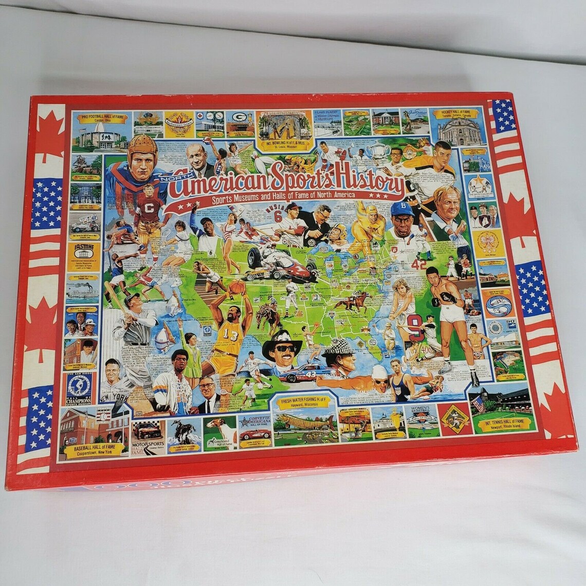 Vintage American Sports History Puzzle 1000 Pezzi Atleti Etsy