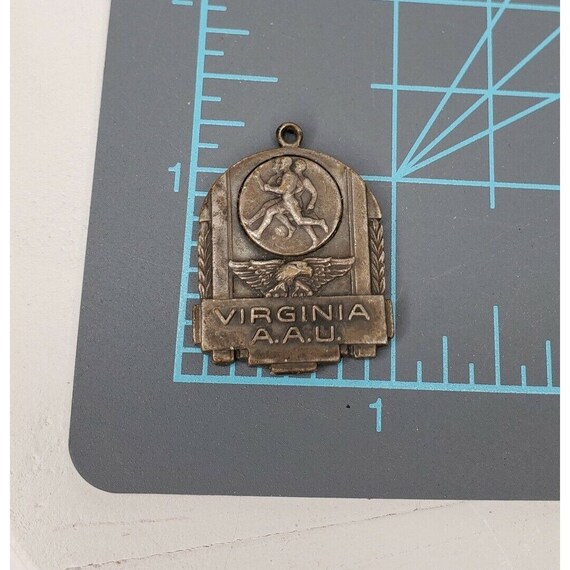 Vintage 1940 Virginia AAU Track & Field Medal VA 2 Mi… Gem