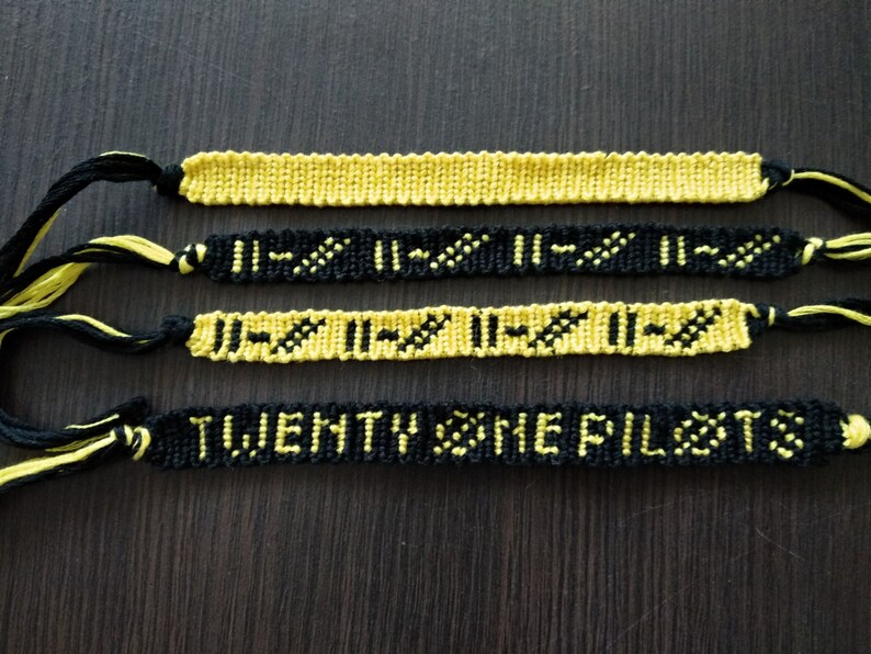 Twenty One Pilots handmade bracelet | Etsy