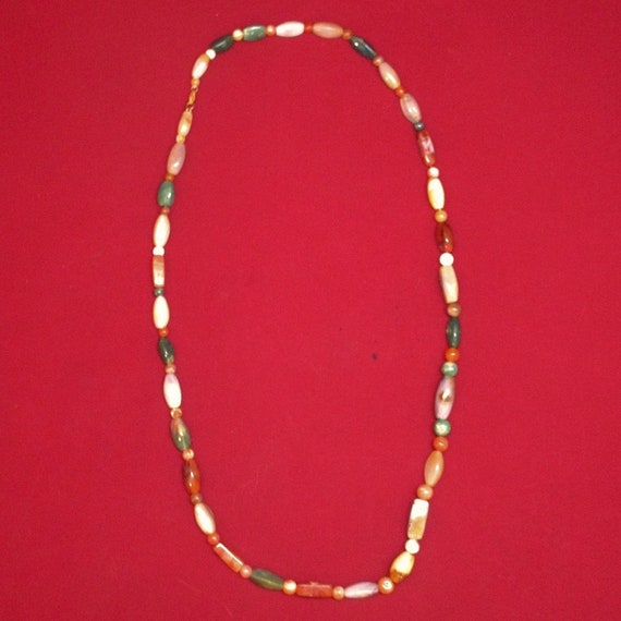 Exquisite Agate Gemstone Necklace - image 1