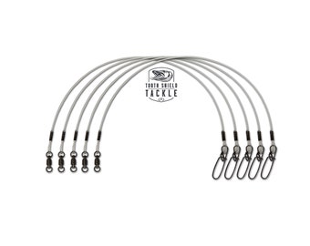 Tooth Shield Tackle® Musky / Pike Fluorocarbon Leaders 60 lb. 5-Pack Premium Muskie / Northern Leader Made In The USA! (Choose your size)