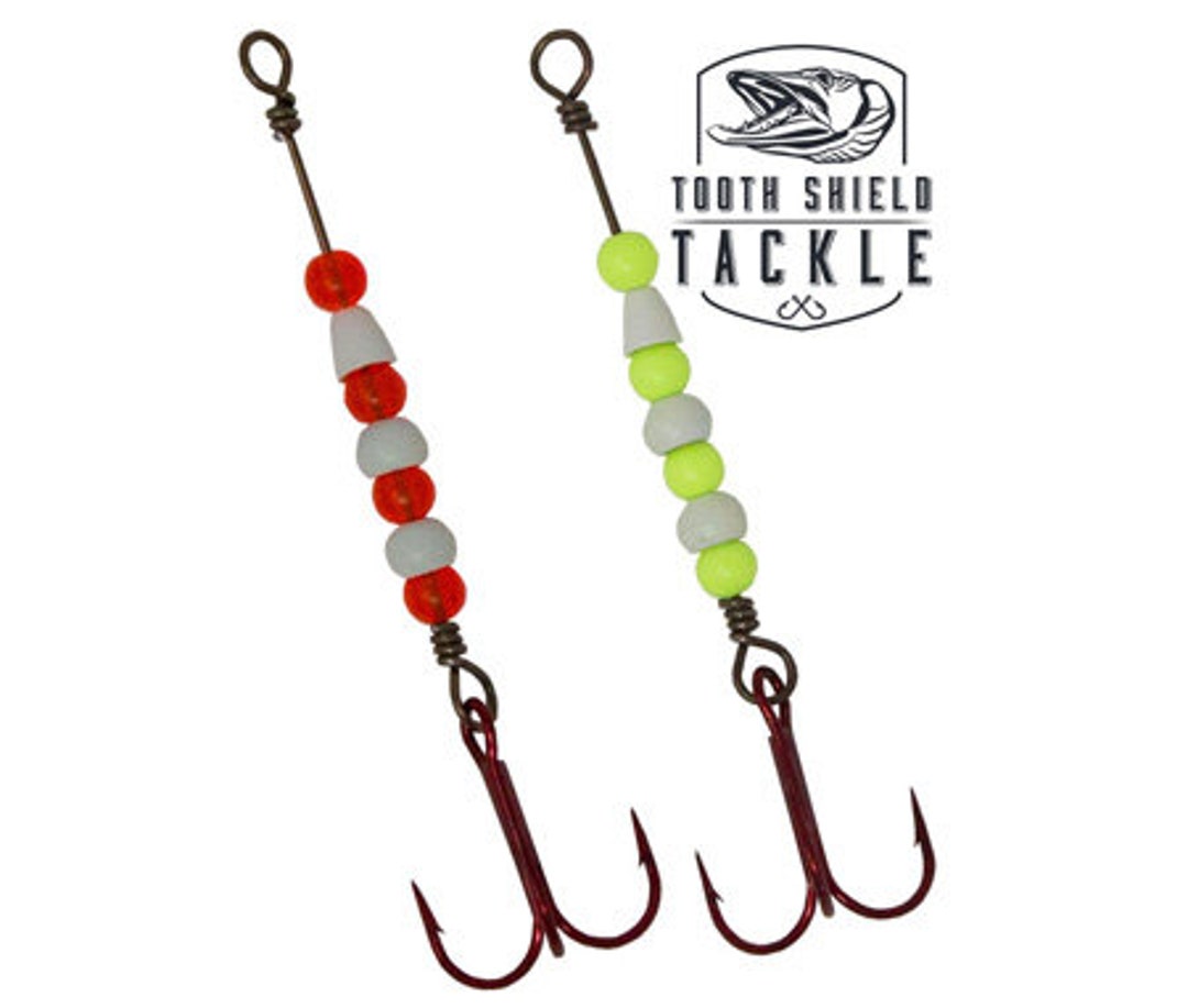 Tooth Shield Tackle Tungsten Glow Ice Fishing Spoons/jigs Etsy