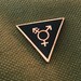 Trans Symbol Enamel Pin (rose gold, trans pride, trans badge, nonbinary, genderqueer, LGBTQ, transgender, transfeminine, transmasculine)