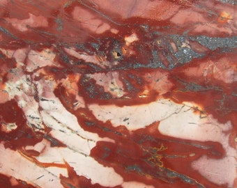 Inca Blanket jasper slab for cabbing, display, lapidary