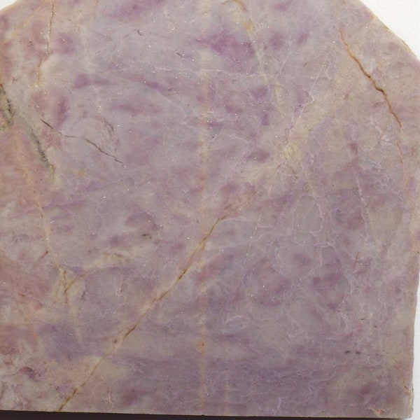 Purple Jade from Turkey slab for cabbing, lapidary, display