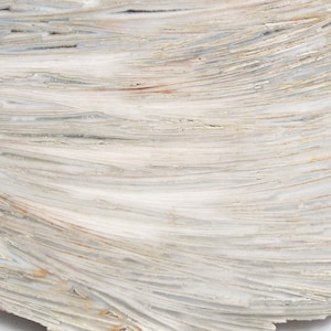 Vestido de Blanco Ágata, laje de renda treliçada para cablagem, lapidário, display