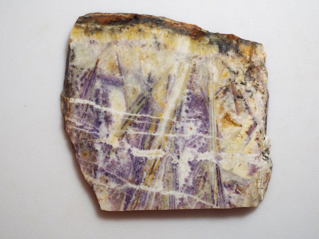 Chinese Fluorite, Sagenite, Flower Fluorite From China Slab for Cabbing ...