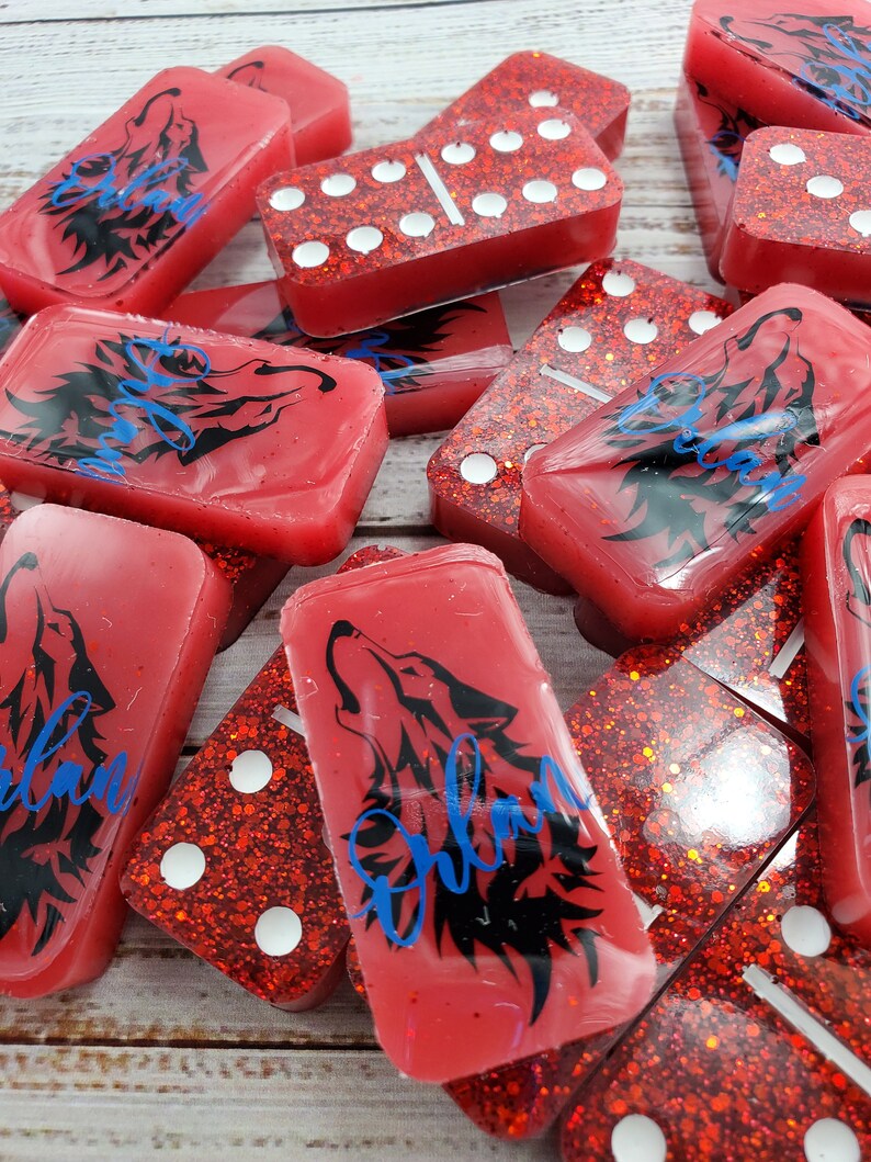 Dominoes resin dominoes games custom dominoes Etsy