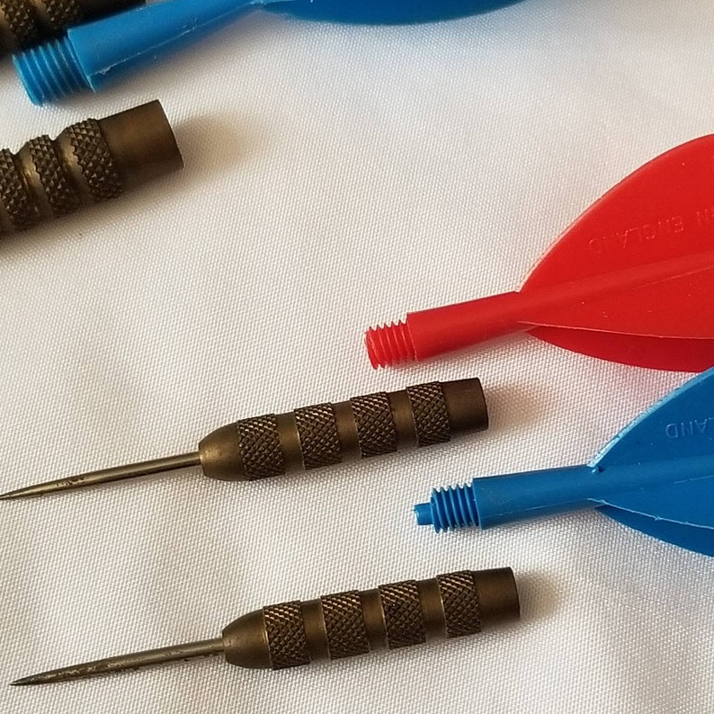 Vintage Plastic Darts Made in England Dart Board Bar Games Etsy