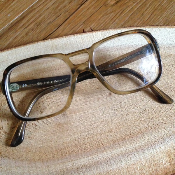 Vintage Chunky American Optical 52[]18 Eyeglasses Sunglasses Frames AO597 | Vintage Sunglasses | Mod Squad Sunglasses | Vintage Eyeglasses