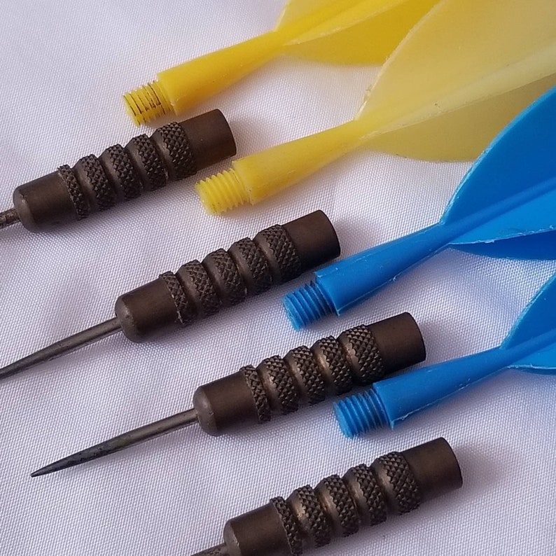 Vintage Plastic Darts Made in England Dart Board Bar Games Etsy