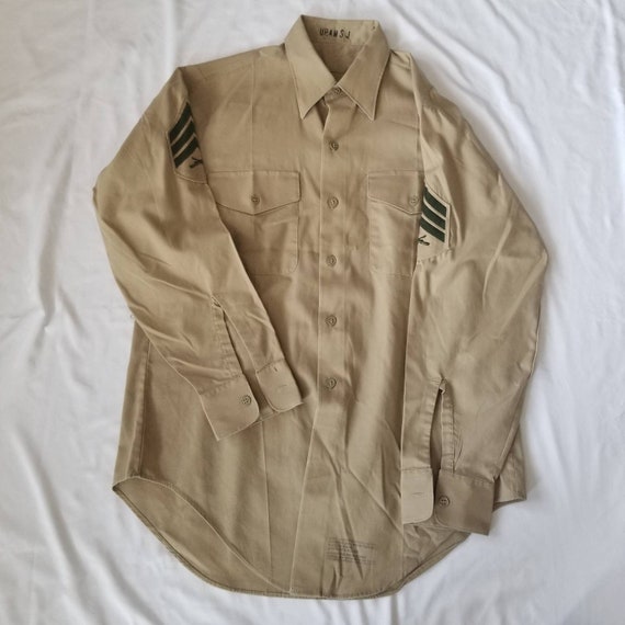 Vintage Lot of 5 USMC Shirt or Army Feild Shirts … - image 4