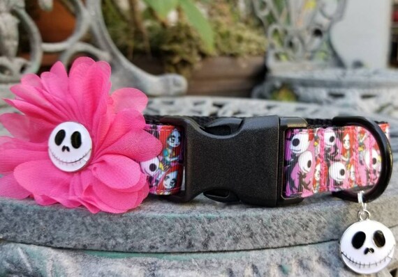 nightmare before christmas dog collar