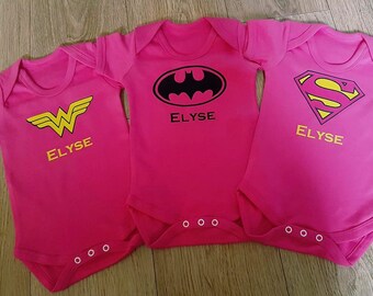 supergirl baby grow