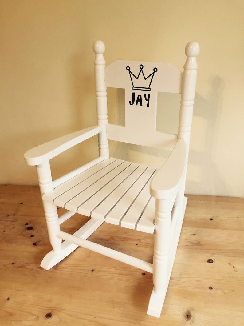 children's chairs with their name